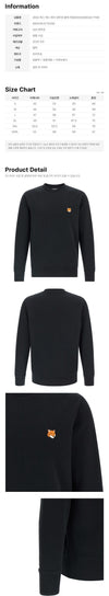 MAISON KITSUNE 26SS Fox Head Patch Sweatshirt Schwarz PM00303KM0340 P199 159639532 [P]
