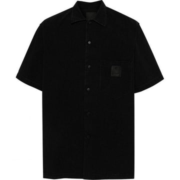 Givenchy Cotton Short Sleeve Shirt with Logo Patch 156550029 [P]