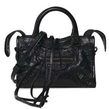 BALENCIAGA シティバッグ ナノ ブラス装飾 (865764 2ACFH 1000) 159644449 [P]