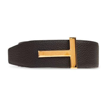 TOM FORD グレインレザー T アイコン ベルト 156524402 [P]