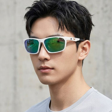 ADIDAS サングラス SP0101 21Q スポーツグリーンミラー 四角 メンズ レディース ジョギング サーフィン ゴルフ 159645580 [P]