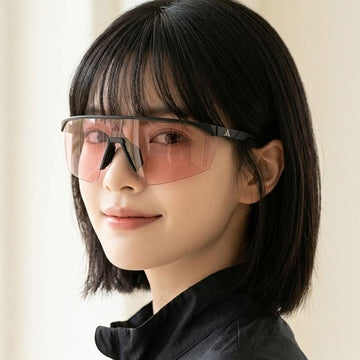 ADIDAS Sonnenbrille SP0075 02Y mit Farbwechsel für Golf, Radfahren, Laufen, Sport, Halbschwarz, Unisex 159645595 [P]