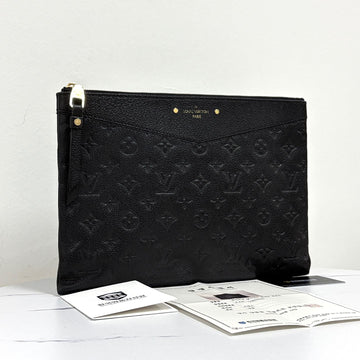 Louis Vuitton Monogram Clutch Bag Black 159647329 [P]