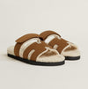 HERMES Sifré Shearling Herren Sandalen Slipper H222929 159647393 [P]