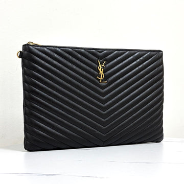 Saint Laurent Monogram Matelassé Clutch Bag Black (440222) 159647518 [P]