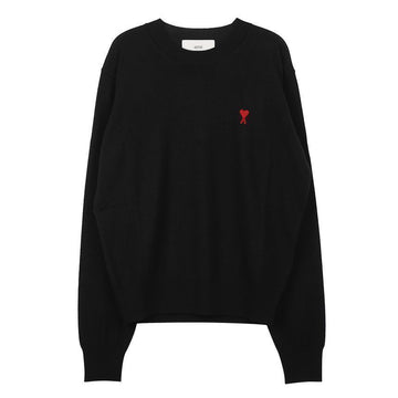 AMI Heart Logo Crewneck Sweater BFHKS111-KN0025-001 130853500 [P]