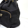 Prada Triangle Logo Nylon Bucket Bag Crossbody Black 159654526 [P]