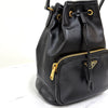 PRADA Leder Bucket Bag schwarz (1BH038) 159654575 [P]