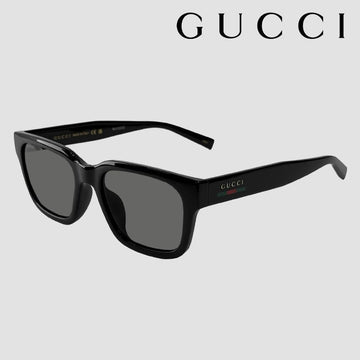 GUCCI スクエアサングラス GG1857SK 001 アジアフィット ブラック 145809444 [P]