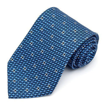 SALVATORE FERRAGAMO Seide Bindung mit Gančini-Muster 35-0263-01 NAVY BLUE 731639 29171766 [P]