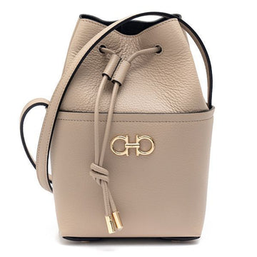Salvatore Ferragamo Gancini Bucket Bag 21-2970 DAINO 758899 53167784 [P]