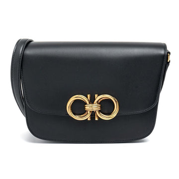 Salvatore Ferragamo Trapezio Shoulder Bag 21-2915 Black 759127 56277602 [P]