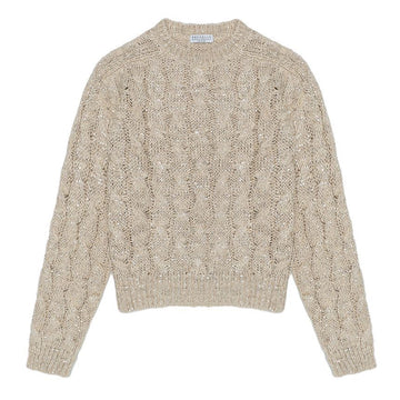BRUNELLO CUCINELLI Damen Kabel Strickpullover 57368456 [P]