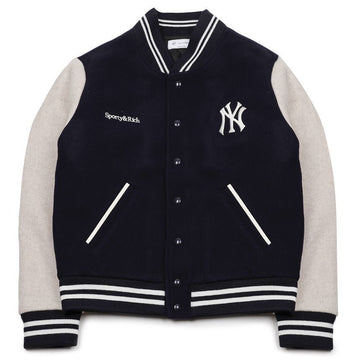 SPORTY & RICH Woll-Vaarsty-Jacke mit Kurven 156973659 [P]