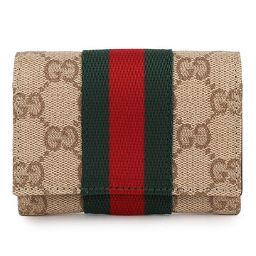 Gucci Web Detail Bifold Card Case 158380484 [P]