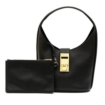 Salvatore Ferragamo Buckle Hobo Bag 21-4966-BK 764378 62851777 [P]