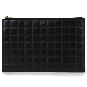 SAINT LAURENT Matelassé Karo Clutch 67046895 [P]
