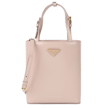 Prada Triangle Logo Leather Tote Bag 71082583 [P]