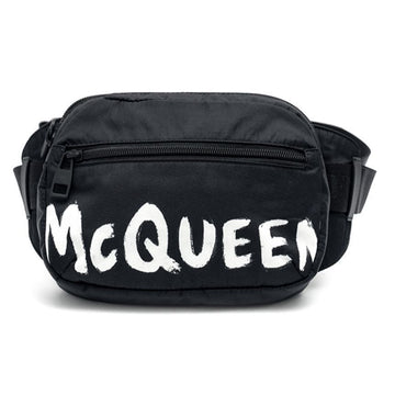 ALEXANDER MCQUEEN グラフィティロゴプリントベルトバッグ 72741132 [P]