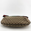 Gucci Canvas Jacquard Web Stripe Half Moon Hobo Bag 189752 159656840 [P]