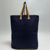 Hermes Amadava Canvas Tote Bag Navy 607-58 159659555 [P]