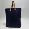Hermes Amadava Canvas Tote Bag Navy 607-58 159659555 [P]