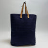 Hermes Amadava Canvas Tote Bag Navy 607-58 159659555 [P]
