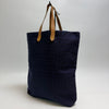Hermes Amadava Canvas Tote Bag Navy 607-58 159659555 [P]