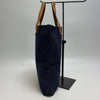 Hermes Amadava Canvas Tote Bag Navy 607-58 159659555 [P]