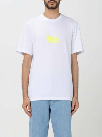 MSGM Graffiti Logo Print Short Sleeve T-Shirt 133039989 [P]