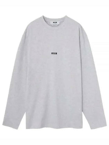 MSGM Langarm-T-Shirt mit Mikrologo 2000MDM501 200005 94 133040032 [P]