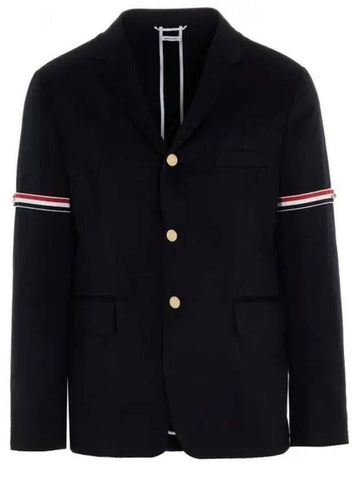 Thom Browne Unconstructed Classic Fit Cotton Twill Jacket MJU527A 03788 415 133045323 [P]