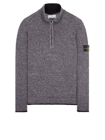STONE ISLAND Farbig gesprühtes Tape Halb-Zipper Strick Regular Fit 8015522B3 V0029 133075992 [P]