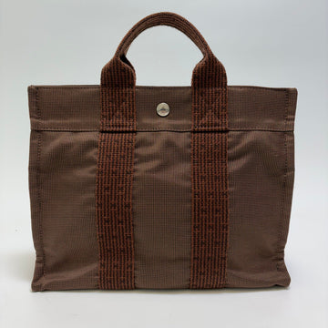 Hermes Furuto Canvas Tote Bag PM Brown (Top Grade) 608-01 159659851 [P]