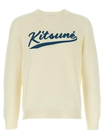 Maison Kitsune Varsity Embroidered Mesh Jumper 141544909 [P]