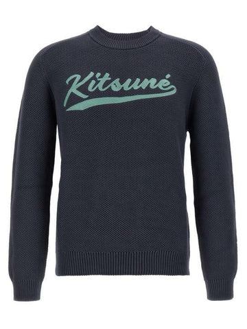 Maison Kitsune Varsity Embroidered Mesh Jumper 141544955 [P]