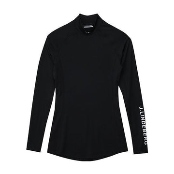 J LINDEBERG リンデバーグ ロングスリーブTシャツ アサ ソフト コンプレッション ブラック レディースロングスリーブTシャツ SKU: GWJT06333 9999 40268654 [P]