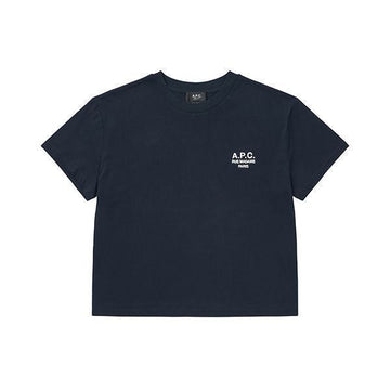 APC Short Sleeve Women's Tee COHBM F26389 TIQ DARK NAVY/ECRU 94823358 [P]
