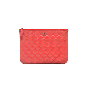 CHANEL Lambskin Clutch New Medium L155661 159660573 [P]