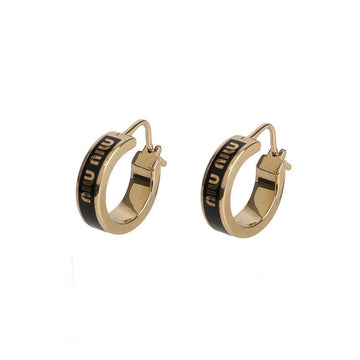 Miu Miu Enamel Logo Earrings 5IO103-2F6T-F0002 125785158 [P]