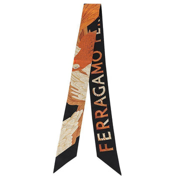 Salvatore Ferragamo Ferret Print Silk Scarf 32-0801-03 771201 76066936 [P]
