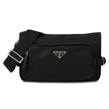 PRADA Medium Lina Nylon Saffiano Leder Schultertasche 150946672 [P]