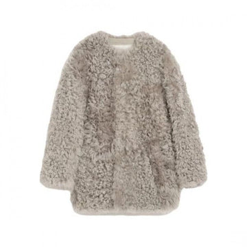 AMI Shearling Short Coat 151054753 [P]