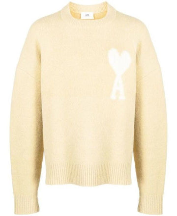 AMI Herz Intarsien Oversized Alpaka Pullover 151055459 [P]