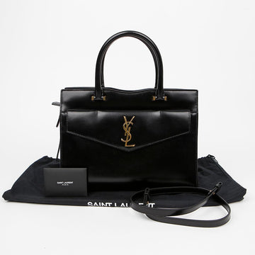 SAINT LAURENT Medium Tote Schultertasche Schwarz mit Golddetails 159297000 [P]