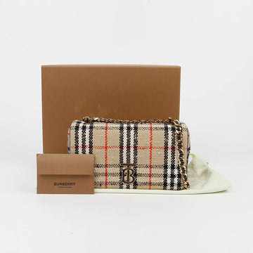 BURBERRY ウィメンズ ローラ ヴィンテージ チェック ブークレ スモール ショルダーバッグ 159411074 [P]