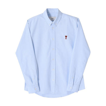 AMI Hemd mit kleinem Herzlogo Oxford BFUSH063 CO0031 450 136245307 [P]