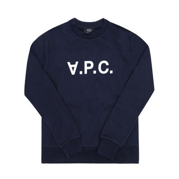 APC M27907 TIQ DARK NAVY/ECRU Unisex Sweatshirt 151112569 [P]