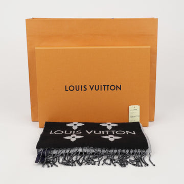 Louis Vuitton Essential Monogram Scarf Black 158541955 [P]