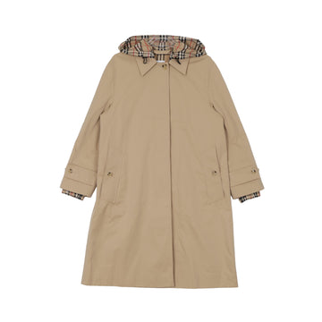 BURBERRY Check-Hooded Gabardine Coat 8072677 159411126 [P]